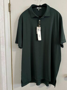 Peter Millar Crown Sport WM Phoenix Open Golf Polo - Forest Green | Men’s XL NWT